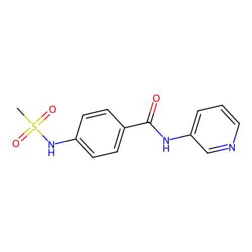 4-(methanesulfonamido)-N-pyridin-3-ylbenzamide structure