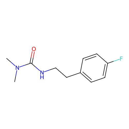 3-[2-(4-Fluorophenyl)ethyl]-1,1-dimethylurea structure