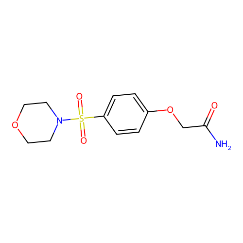2-(4-Morpholin-4-ylsulfonylphenoxy)acetamide structure