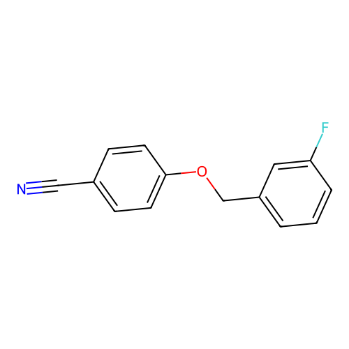 4-[(3-Fluorophenyl)methoxy]benzonitrile structure