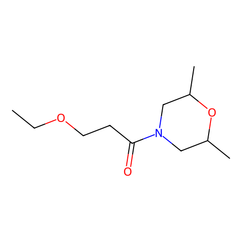 1-(2,6-Dimethylmorpholin-4-yl)-3-ethoxypropan-1-one structure