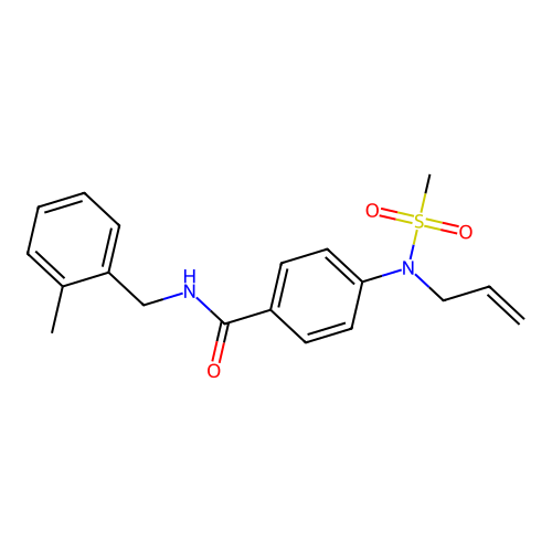 N-[(2-methylphenyl)methyl]-4-[methylsulfonyl(prop-2-enyl)amino]benzamide structure
