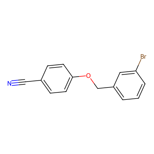 4-((3-Bromobenzyl)oxy)benzonitrile structure