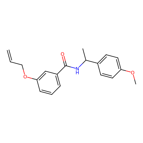 3-(allyloxy)-N-[1-(4-methoxyphenyl)ethyl]benzamide structure
