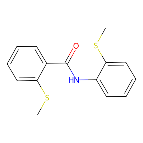 2-methylsulfanyl-N-(2-methylsulfanylphenyl)benzamide structure