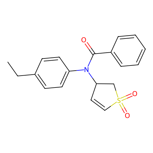 N-(1,1-dioxo-2,3-dihydrothiophen-3-yl)-N-(4-ethylphenyl)benzamide structure