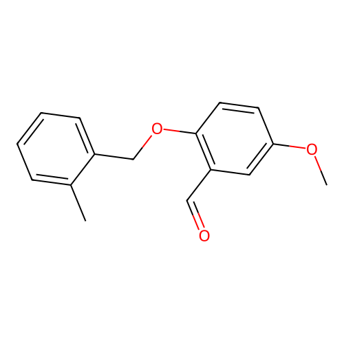 5-Methoxy-2-[(2-methylphenyl)methoxy]benzaldehyde structure