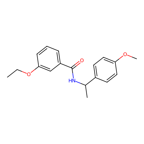 3-ethoxy-N-[1-(4-methoxyphenyl)ethyl]benzamide structure