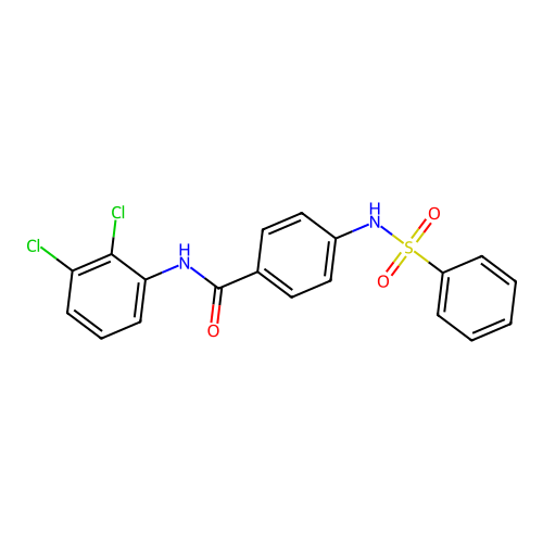 4-(benzenesulfonamido)-N-(2,3-dichlorophenyl)benzamide structure