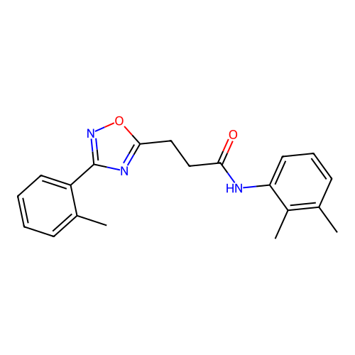 N-(2,3-dimethylphenyl)-3-[3-(2-methylphenyl)-1,2,4-oxadiazol-5-yl]propanamide structure