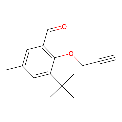 3-Tert-butyl-5-methyl-2-prop-2-ynoxybenzaldehyde structure