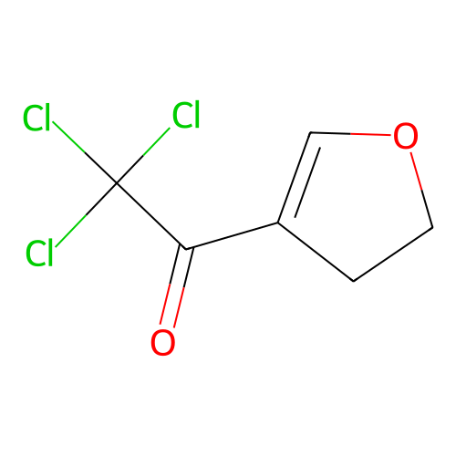 2,2,2-Trichloro-1-(4,5-dihydrofuran-3-yl)ethanone structure