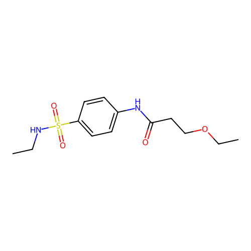 3-ethoxy-N-[4-(ethylsulfamoyl)phenyl]propanamide structure