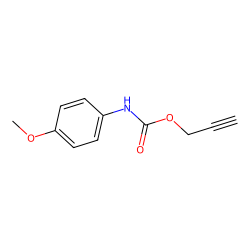 2-Propyn-1-yl N-(4-methoxyphenyl)carbamate structure