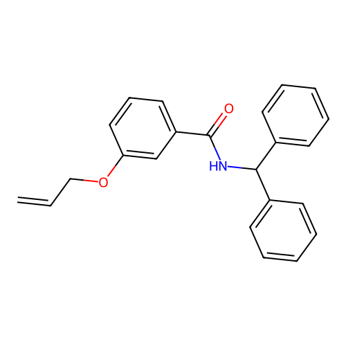 N-benzhydryl-3-prop-2-enoxybenzamide structure