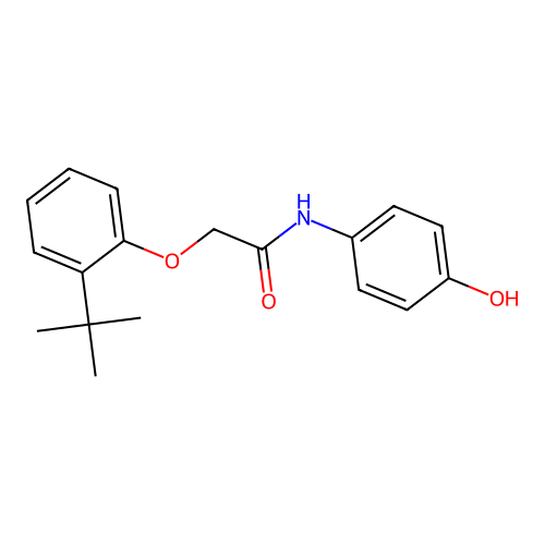 2-(2-(tert-Butyl)phenoxy)-N-(4-hydroxyphenyl)acetamide structure