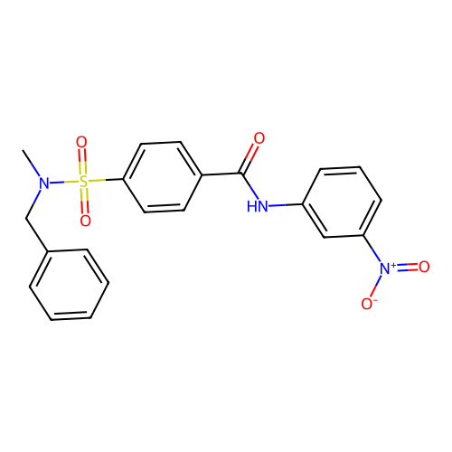 4-[benzyl(methyl)sulfamoyl]-N-(3-nitrophenyl)benzamide structure