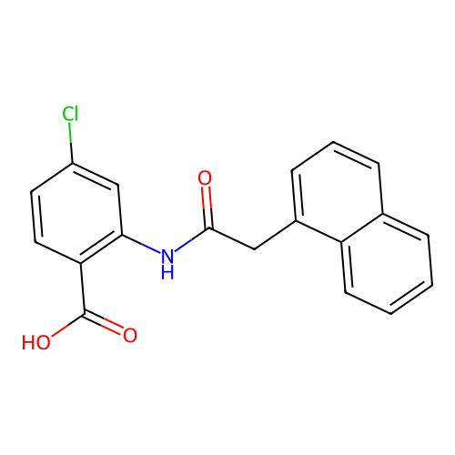 4-Chloro-2-[(naphthalen-1-ylacetyl)amino]benzoic acid structure