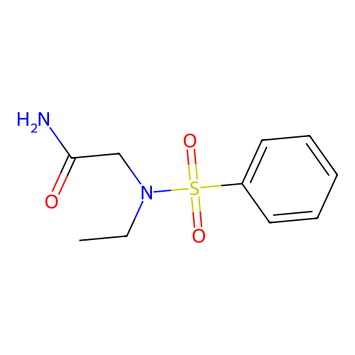 2-[Benzenesulfonyl(ethyl)amino]acetamide structure