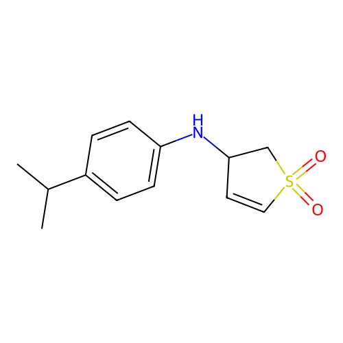 3-((4-Isopropylphenyl)amino)-2,3-dihydrothiophene 1,1-dioxide structure