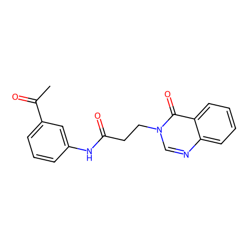 N-(3-acetylphenyl)-3-(4-oxoquinazolin-3(4H)-yl)propanamide structure