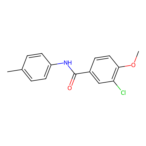 3-Chloro-4-methoxy-N-(4-methylphenyl)benzamide structure