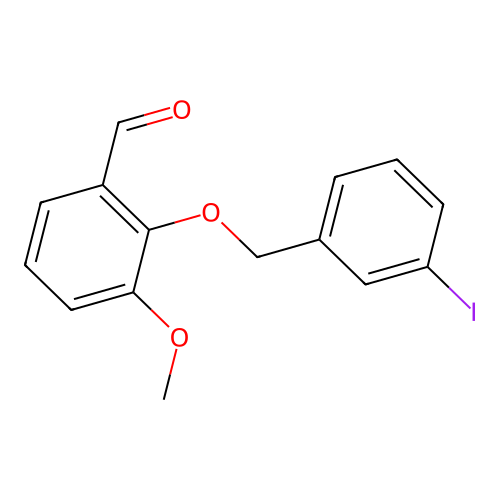 2-[(3-Iodobenzyl)oxy]-3-methoxybenzaldehyde structure