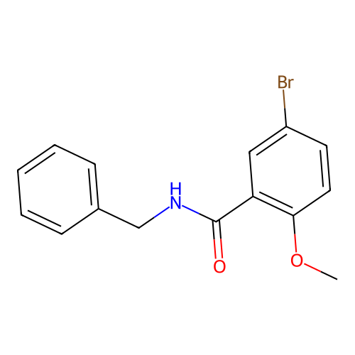 N-benzyl-5-bromo-2-methoxybenzamide structure