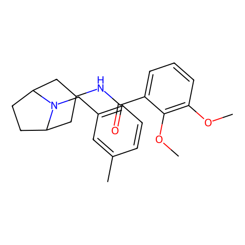exo-2,3-Dimethoxy-N-(8-((3-methylphenyl)methyl)-8-azabicyclo(3.2.1)oct-3-yl)benzamide structure