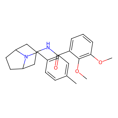 exo-2,3-Dimethoxy-N-(8-((4-methylphenyl)methyl)-8-azabicyclo(3.2.1)oct-3-yl)benzamide structure