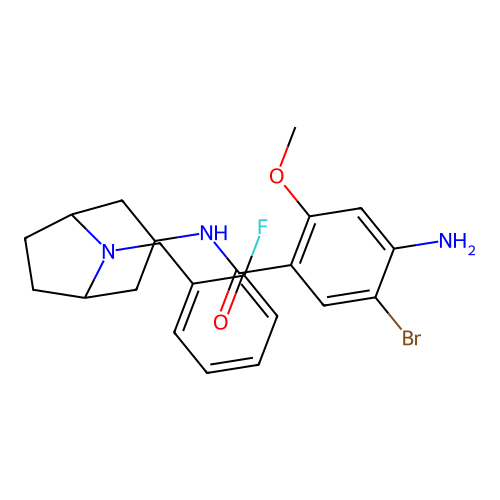 exo-4-Amino-5-bromo-2-methoxy-N-(8-(2-fluorobenzyl)-8-azabicyclo(3.2.1)oct-3-yl)benzamide structure