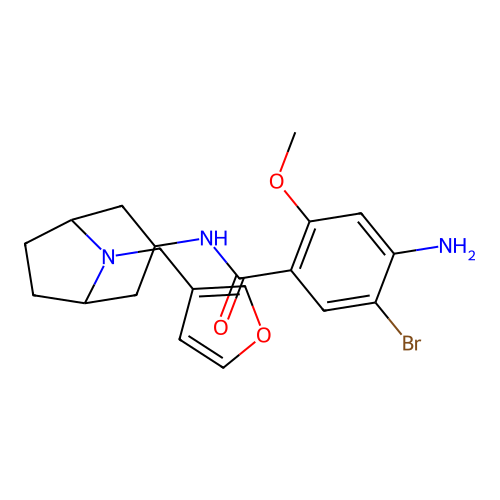 Benzamide, 4-amino-5-bromo-N-(8-(3-furanylmethyl)-8-azabicyclo(3.2.1)oct-3-yl)-2-methoxy-, exo- structure
