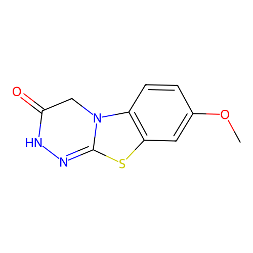 8-Methoxy-2,4-dihydro-[1,2,4]triazino[3,4-b][1,3]benzothiazol-3-one structure