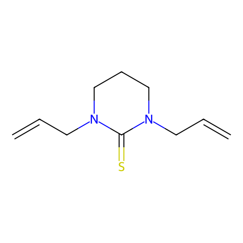 2(1H)-Pyrimidinethione, tetrahydro-1,3-di-2-propenyl- structure
