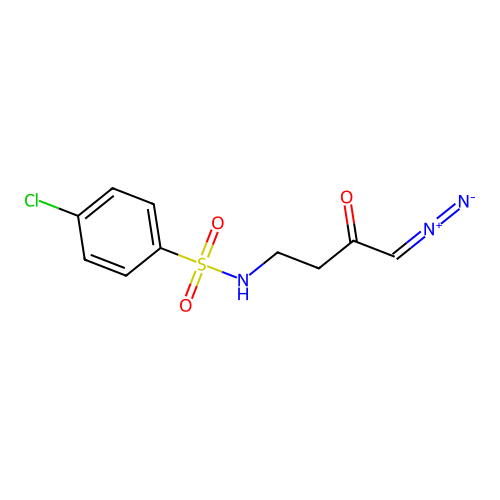 4-chloro-N-(4-diazo-3-oxobutyl)benzenesulfonamide structure