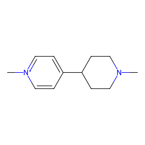 Pyridinium, 1-methyl-4-(1-methyl-4-piperidinyl)- structure