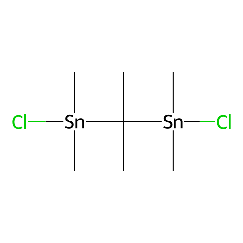 Stannane, (1-methylethylidene)bis[chlorodimethyl- structure