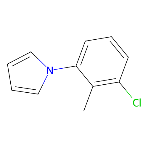 1-(3-chloro-2-methylphenyl)-1H-pyrrole structure