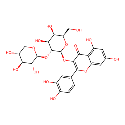 Quercetin 3-sambubioside structure