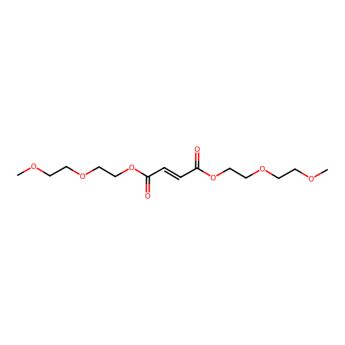 Bis[2-(2-methoxyethoxy)ethyl] but-2-enedioate structure