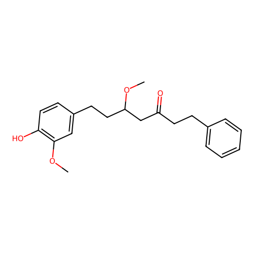 7-(4-Hydroxy-3-methoxyphenyl)-5-methoxy-1-phenylheptan-3-one structure
