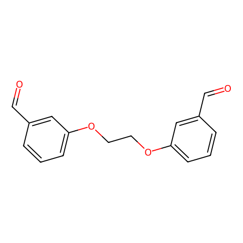 3-[2-(3-Formylphenoxy)ethoxy]benzaldehyde structure