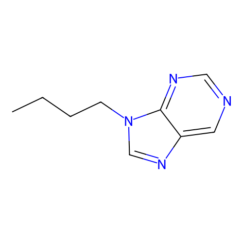 9H-Purine, 9-butyl- structure