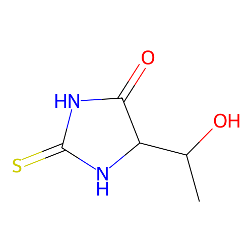 4-Imidazolidinone, 5-(1-hydroxyethyl)-2-thioxo- structure