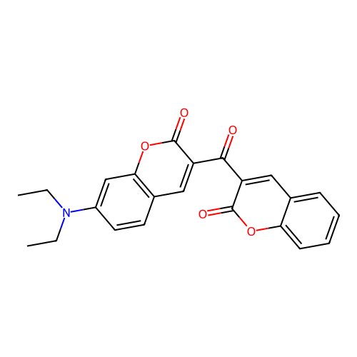 7-Diethylamino-3,3'-carbonylbiscoumarine structure