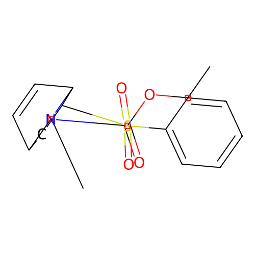 Ethyl 6-(benzenesulfonyl)-8-methyl-7-azabicyclo[2.2.2]oct-2-ene-7-carboxylate structure