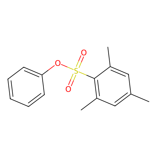 苯基2,4,6-三甲基苯磺酸盐 structure