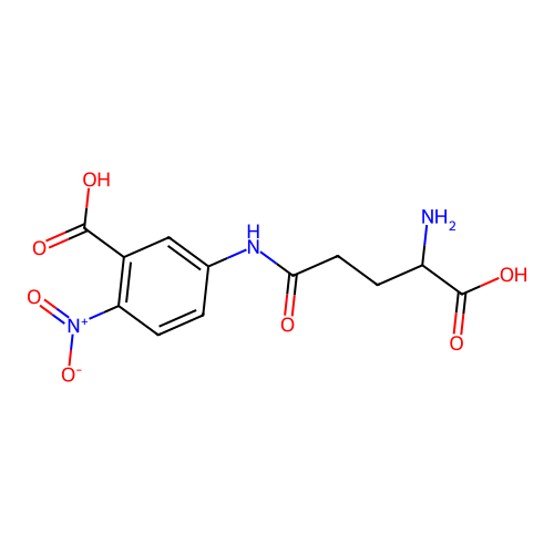 5-(4-Amino-4-carboxybutanamido)-2-nitrobenzoic acid structure
