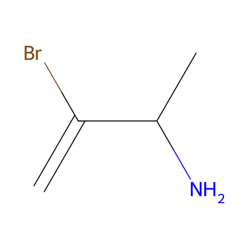 3-Bromobut-3-en-2-amine structure