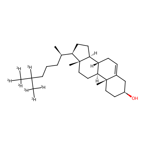 Cholesterol-25,26,26,26,27,27,27-d7 structure